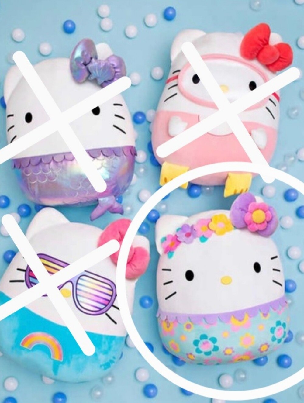 🌼 Sanrio Hello Kitty 2021 Floral Crown 20" Jumbo Squishmallow Plush Kawaii READ